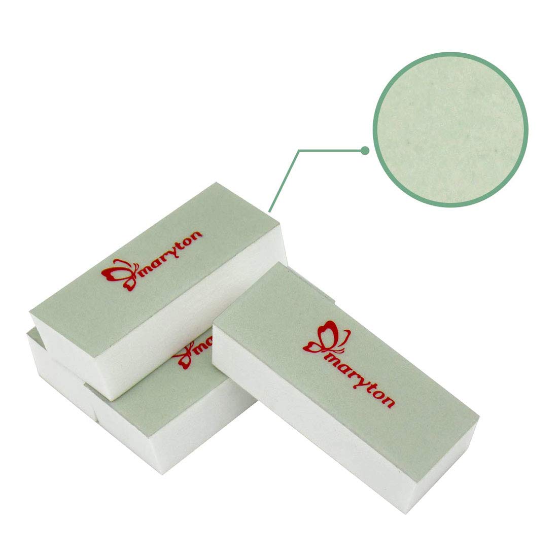 MARYTON demonstrating buffing on a fingernail, benefit quick glass-like shine