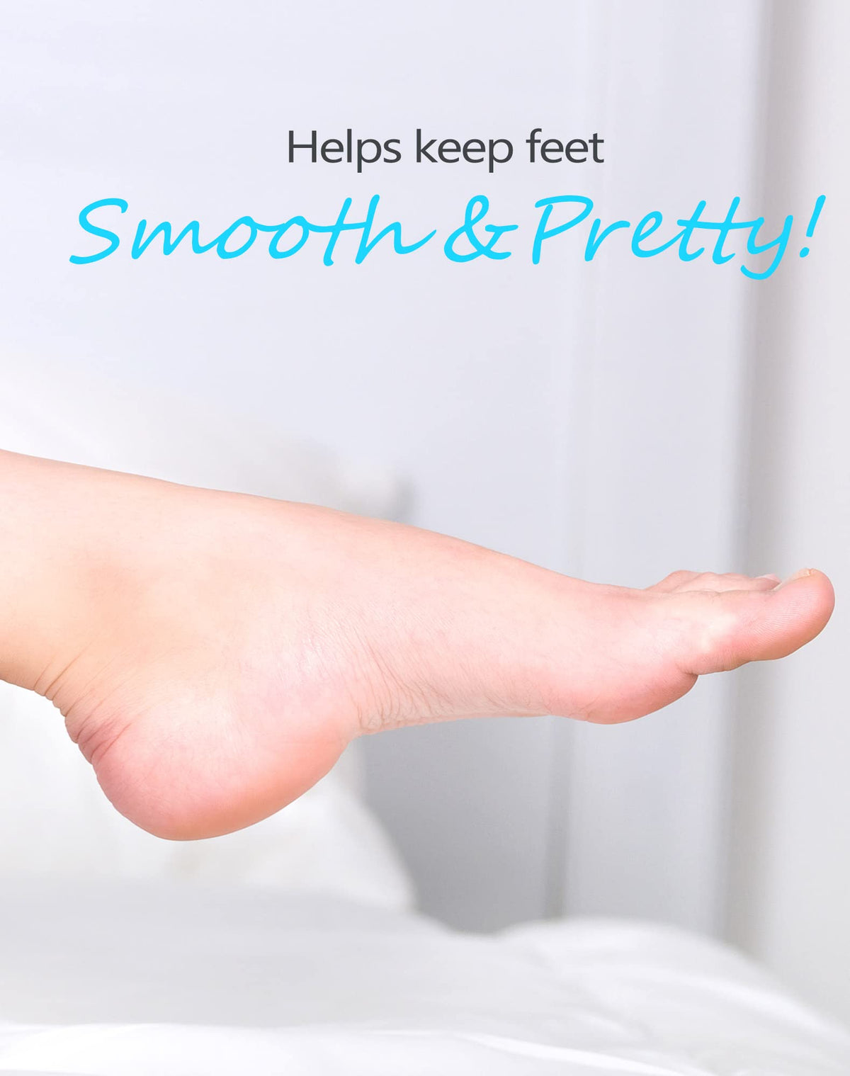 MARYTON pads on bathroom counter in a spa setup, simple home pedicure