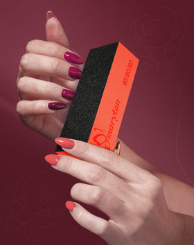 MARYTON blocks placed with manicure tools for organized kit benefit