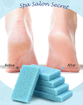 MARYTON scrubber in use on heel, smooths rough skin effectively