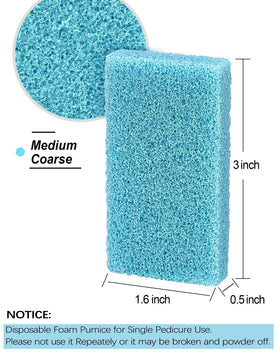 MARYTON open box with stacked pads, value pack for multiple pedicures