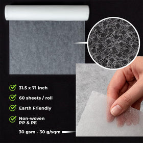 MASERTIO close-up of non-woven texture highlighting soft comfort and durability