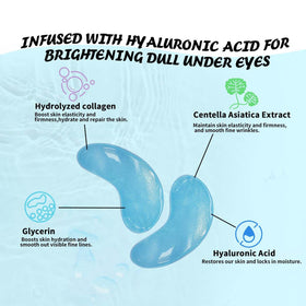 Maskiss application under eye demo delivering de-puffing and hydration