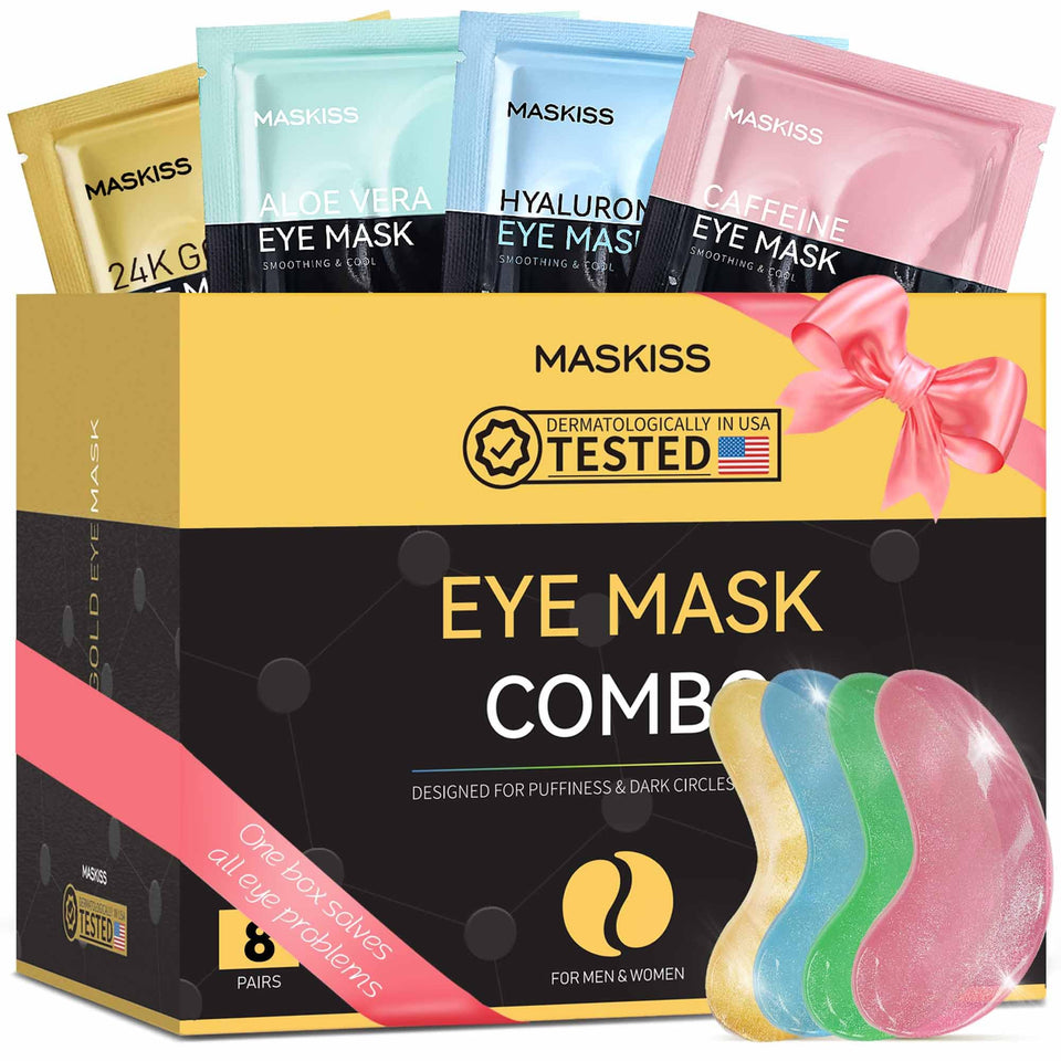 Maskiss front packaging showing eight pairs and color-coded boxes for quick selection