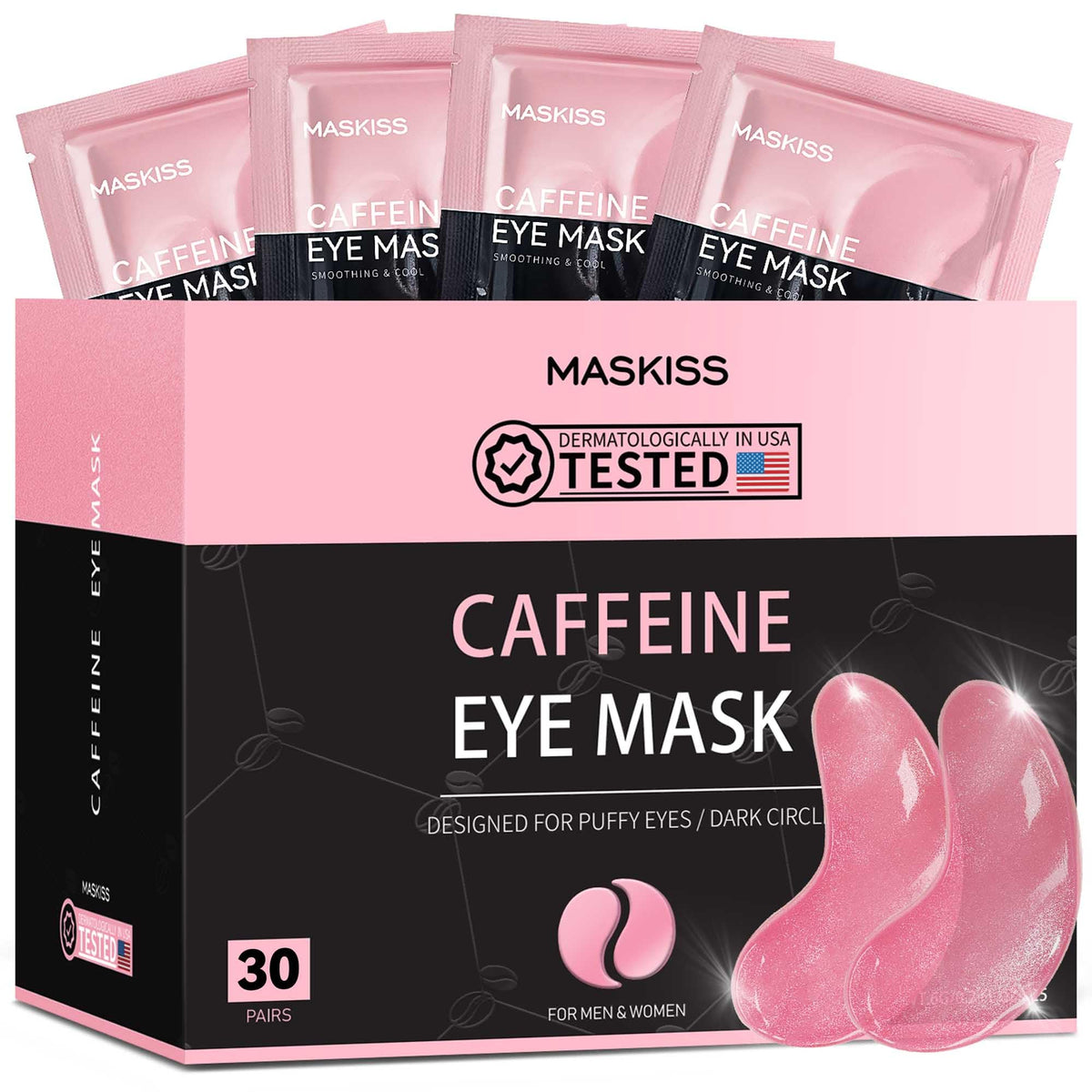 Maskiss front packaging showing 30 pairs and benefits