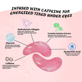 Maskiss ingredient label showing caffeine collagen hyaluronic acid