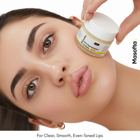 Masofta before and after idea showing improved lip tone