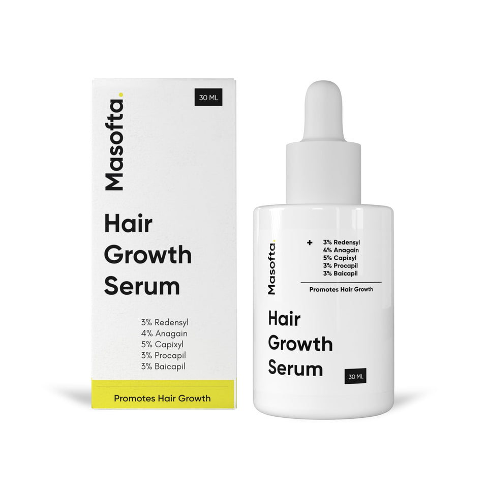 Masofta front packaging showing 30ml bottle and branding benefit