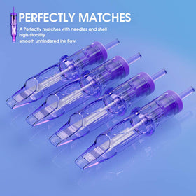 MAST TATTOO clear cartridge body showing ink flow for visual monitoring