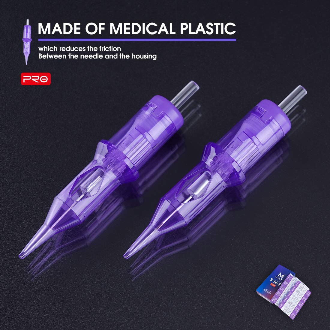 MAST TATTOO needle tip detail displaying seven-round liner grouping for consistent lines
