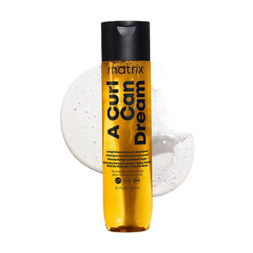 Matrix front bottle view showing product branding and lightweight formula benefit