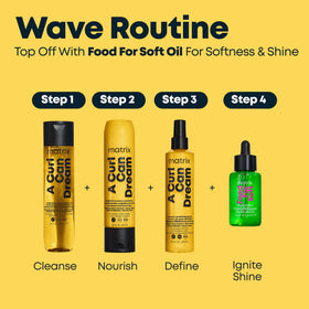 Matrix on bathroom shelf in lifestyle scene conveying salon scent experience