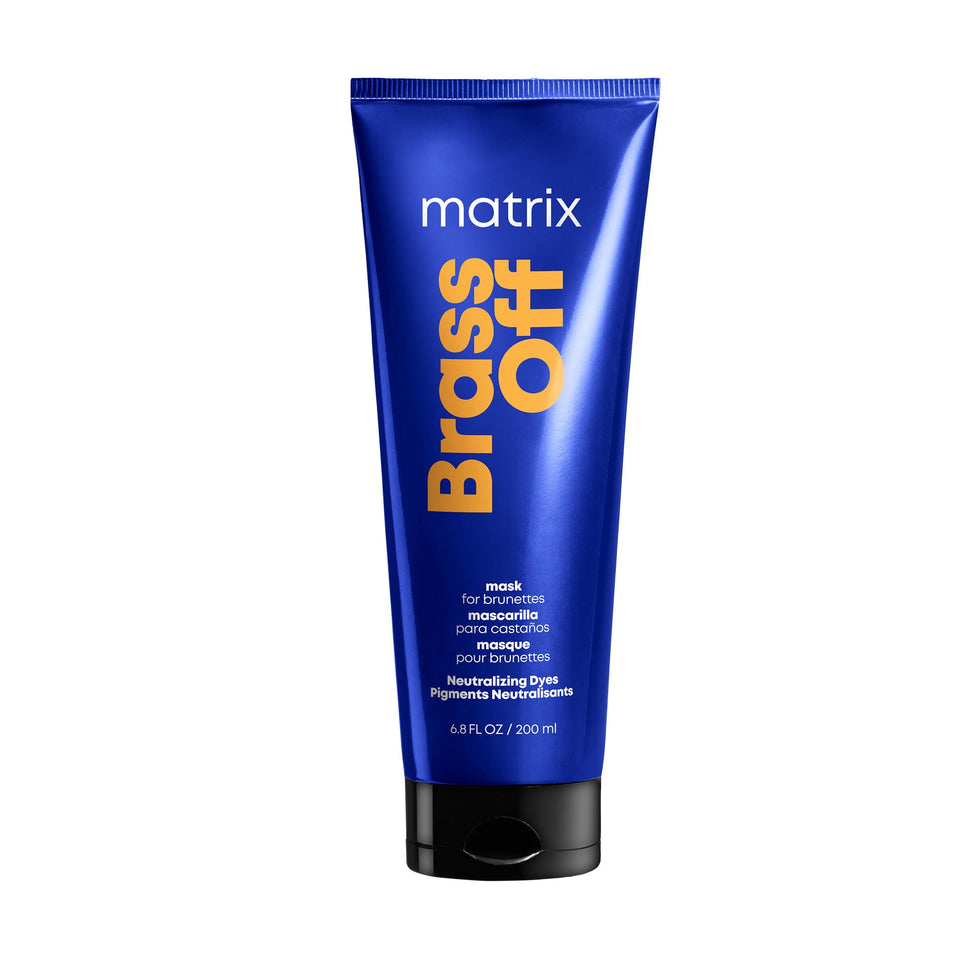 Matrix Brass Off front packaging showing jar and clear label for easy identification and benefits