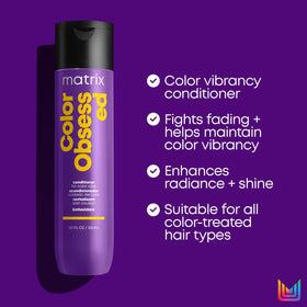 Matrix conditioner being poured into hand for easy application