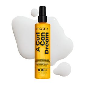 Matrix spray bottle front packaging showing product and benefits