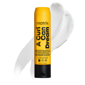 Matrix front packaging showing bottle and benefit of lightweight moisture