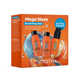 MATRIX front packaging of the mini kit showing travel-ready trio and benefits