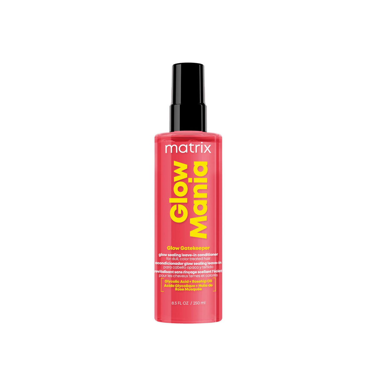 MATRIX front packaging showing bottle and label, highlights professional gloss benefit