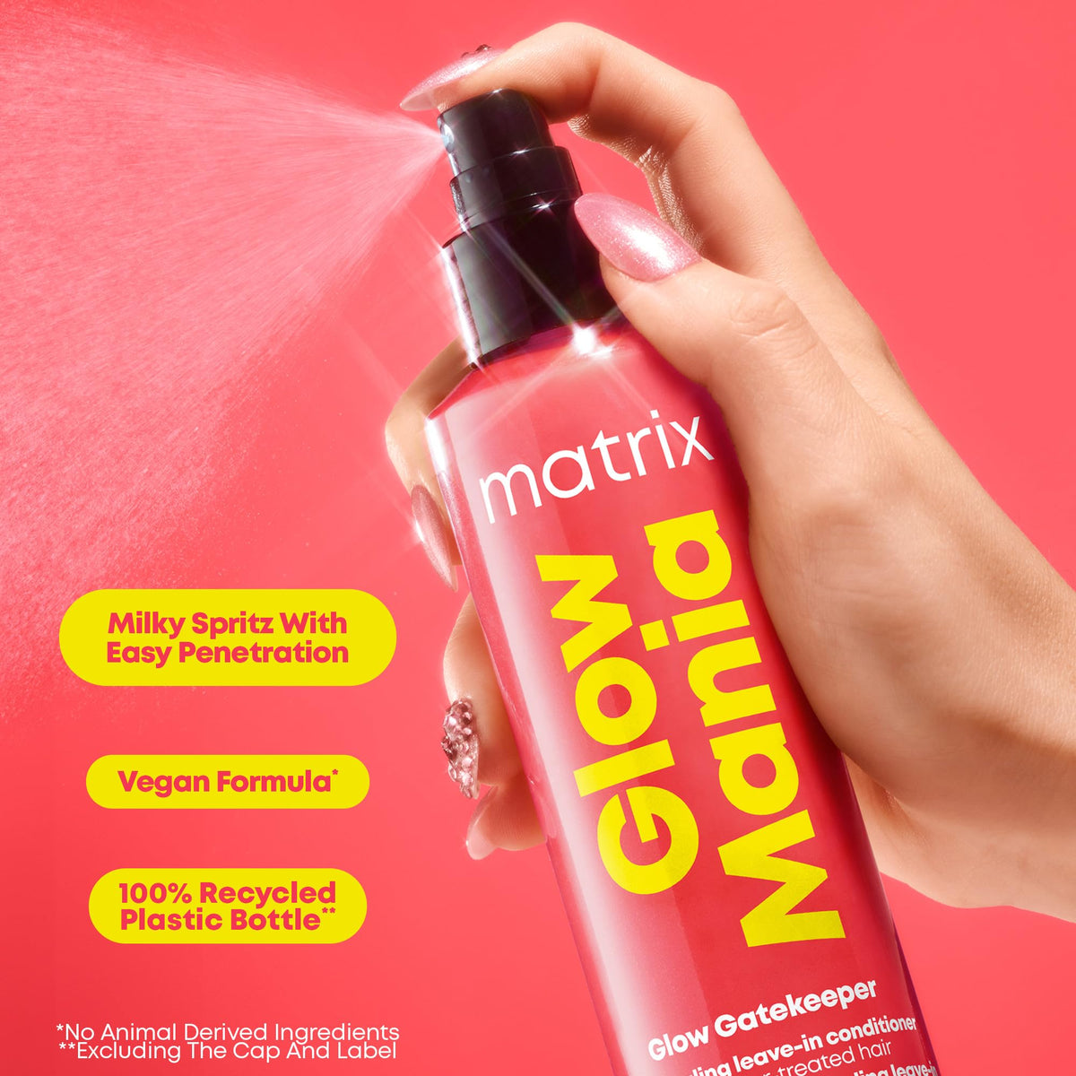 MATRIX bottle on bathroom shelf styled with other haircare for everyday routine