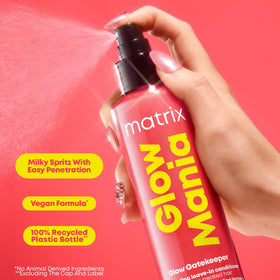 MATRIX bottle on bathroom shelf styled with other haircare for everyday routine