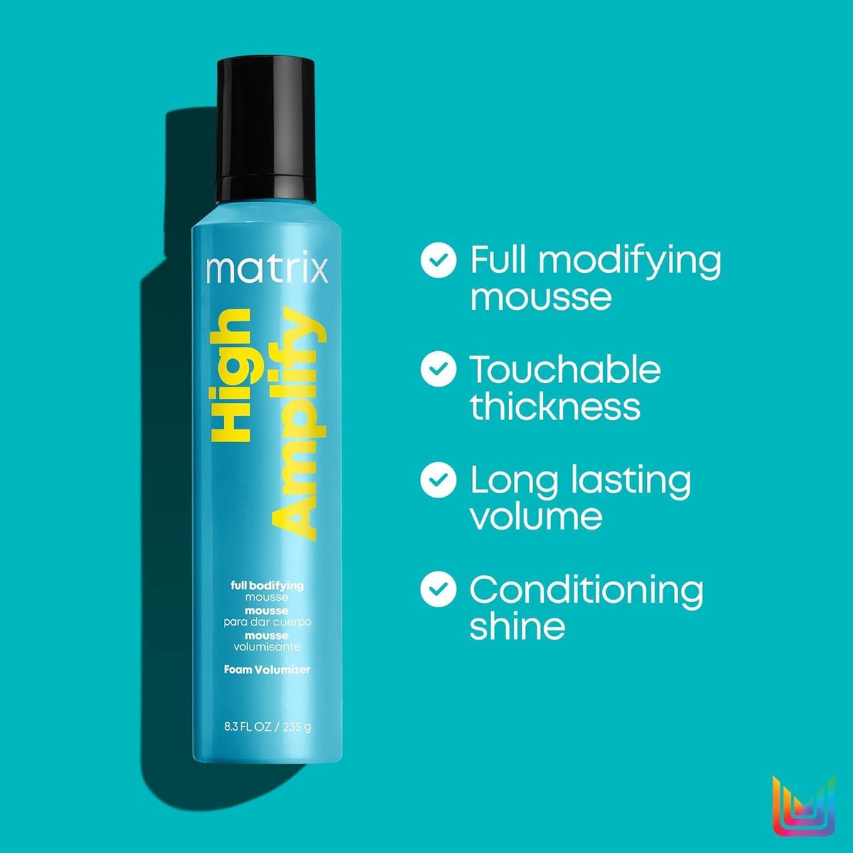 MATRIX mousse in palm demonstrating application for root lift