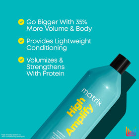 Matrix High Amplify creamy texture closeup showing lightweight conditioning