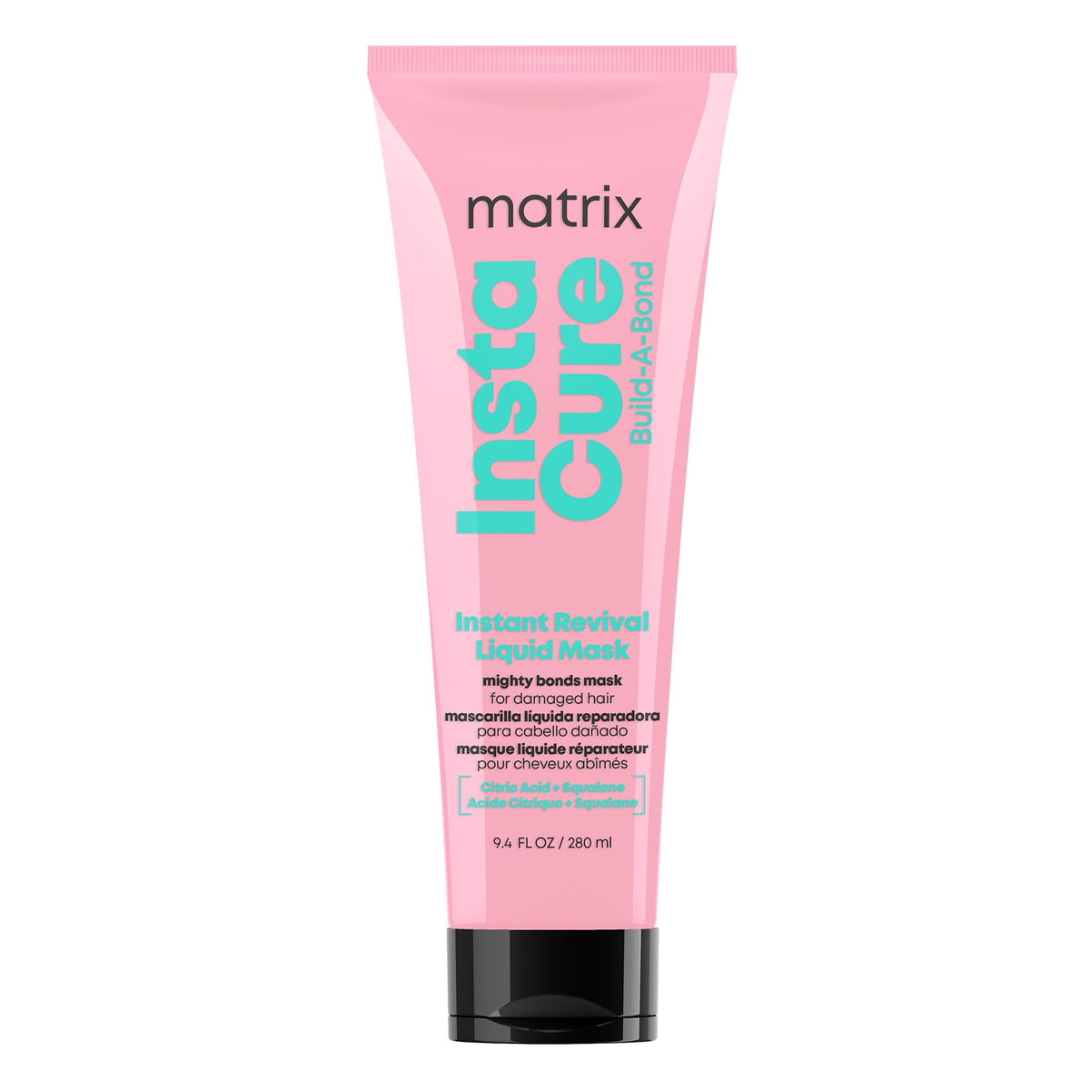 MATRIX bottle front packaging showing product benefits and design