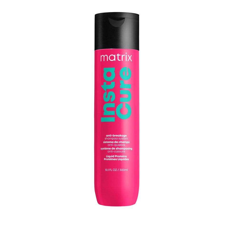 MATRIX Instacure front packaging showing bottle and branding benefits