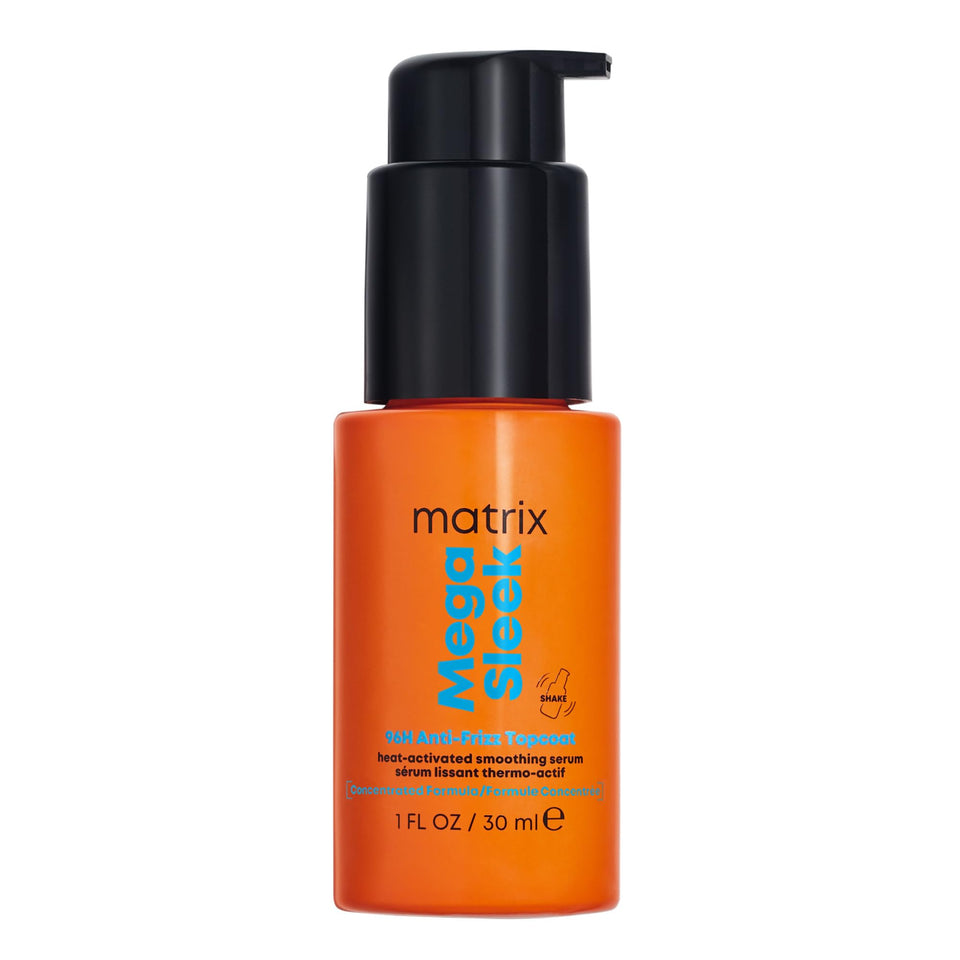 Matrix bottle front packaging showing product benefits and sleek design