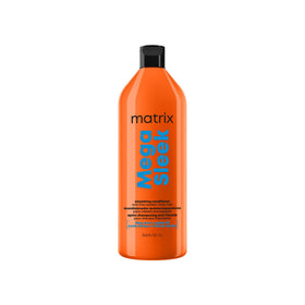 Matrix front packaging showing conditioner for long-lasting frizz control and shine