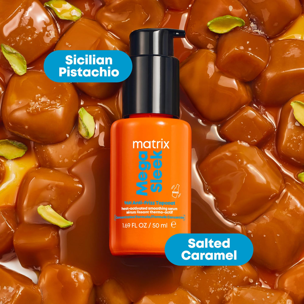Matrix bottle on bathroom shelf in lifestyle setting suggesting daily use
