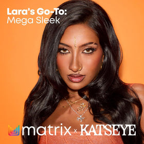 MATRIX 96H Topcoat application on hair strand illustrating frizz protection