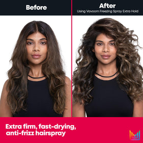 MATRIX Vavoom close-up of spray mist texture adding volume and grip