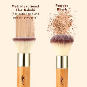 Matto flat kabuki close-up of dense synthetic bristles for smooth blending