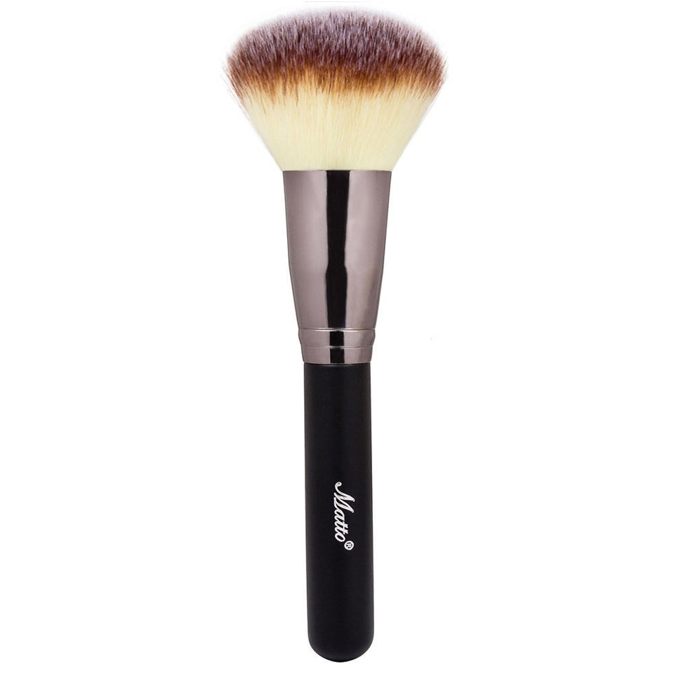 Matto front view of powder brush showing full fluffy head for fast coverage