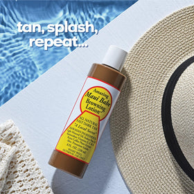 Maui Babe applied after shower illustrating moisturized, refreshed skin