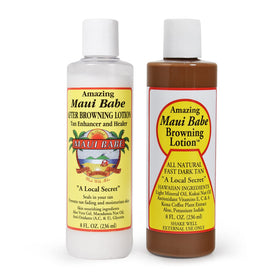 Maui Babe front packaging showing twin 8 oz bottles and brand clarity