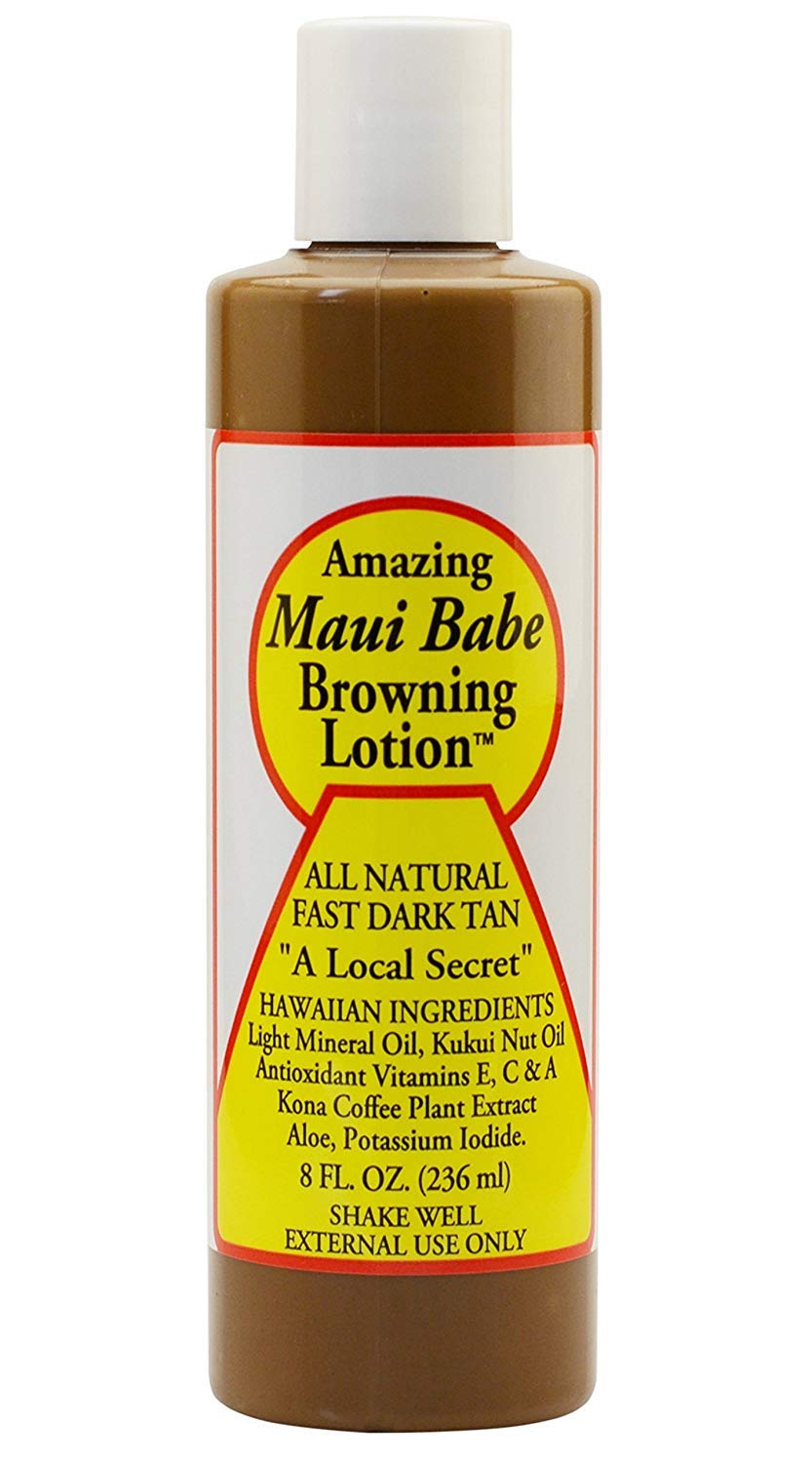 Maui Babe lotion texture closeup highlighting smooth, moisturizing formula