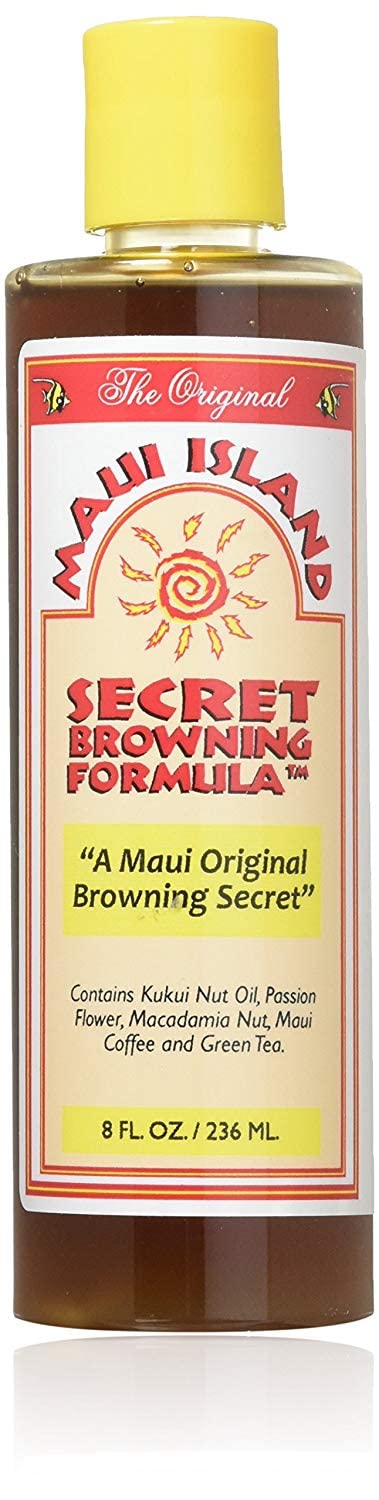Maui Island Secret front packaging showing 8 oz bottle and label benefits