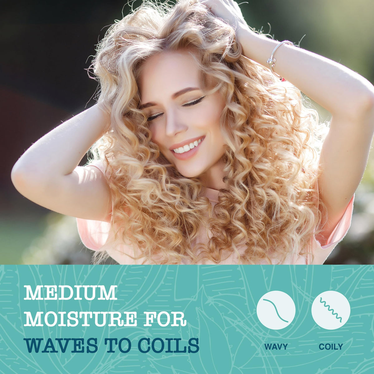 Maui Moisture after-use curls looking fuller and softer in natural light