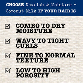 Maui Moisture applying conditioner to wet curly hair for easier detangling