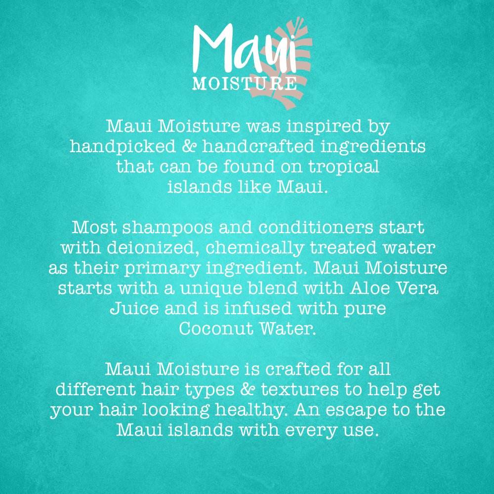 Maui Moisture bottle staged on bathroom shelf for daily routine