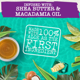 Maui Moisture coconut and macadamia oil droplets illustrating lightweight nourishment