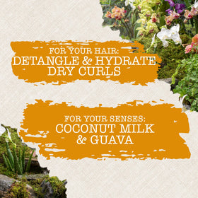 Maui Moisture creamy conditioner texture close-up for slip