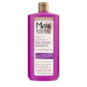Maui Moisture front bottle view showing nourishing healand hydrate benefits