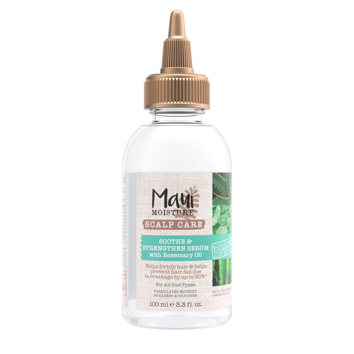 Maui Moisture front bottle view showing product and benefits