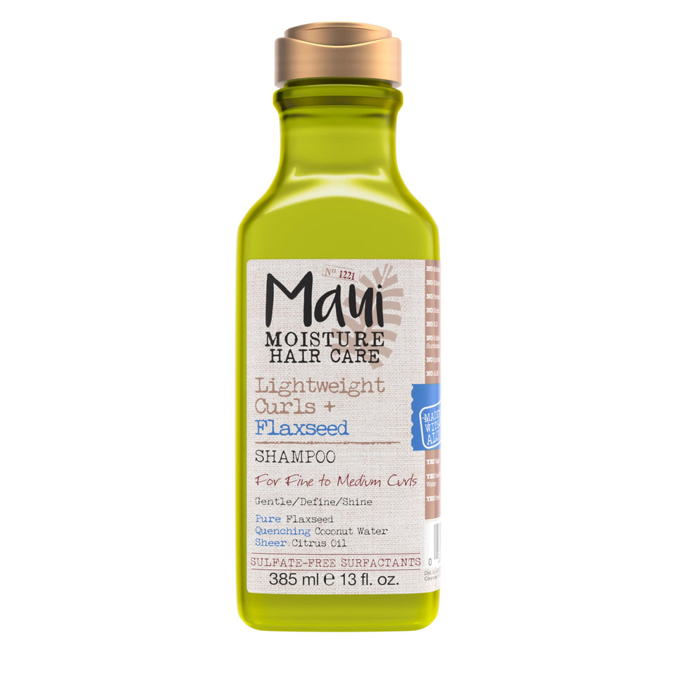 Maui Moisture front bottle view showing label and size benefit