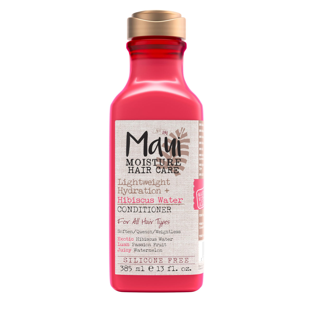 Maui Moisture front packaging showing bottle and product name for easy identification and shelf appeal