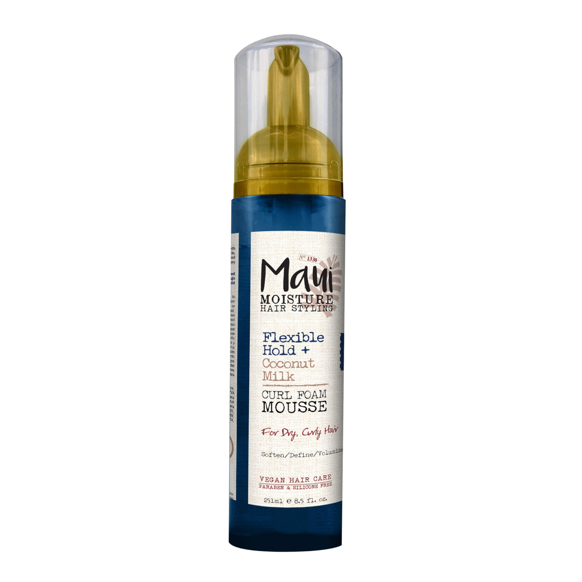 Maui Moisture front packaging showing bottle and label, promoting easy styling