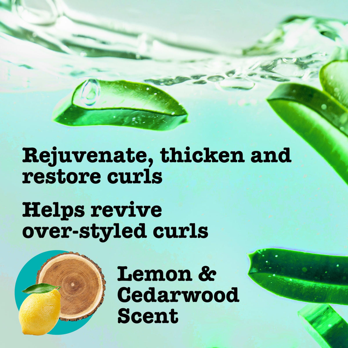 Maui Moisture aloe vera and coconut water ingredients highlighting hydration